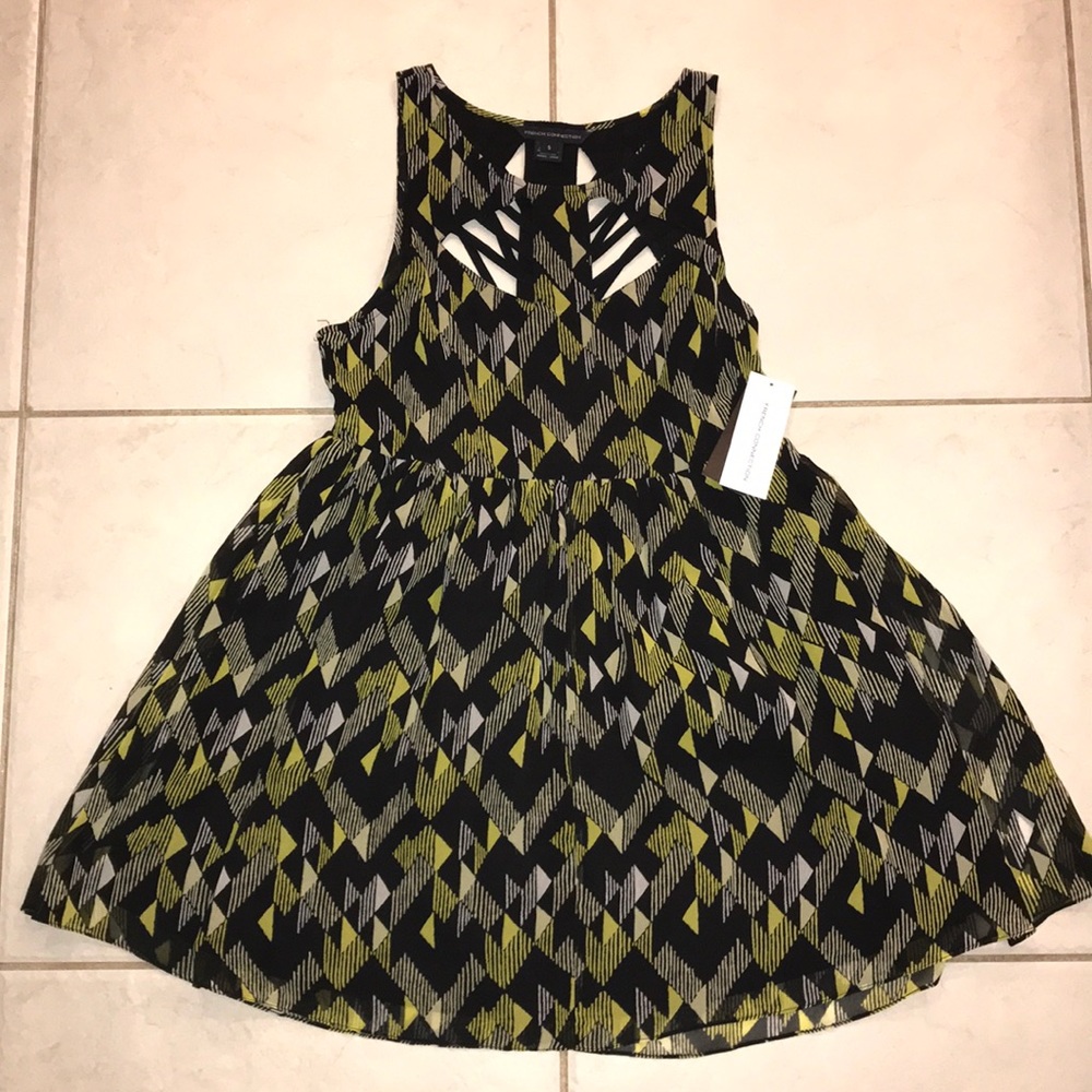 French Connection patterned mini dress
